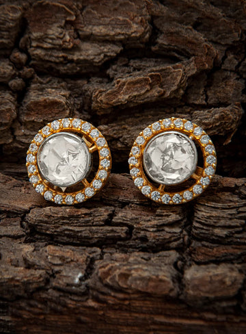 92.5 Silver Moissanite Stud Earrings