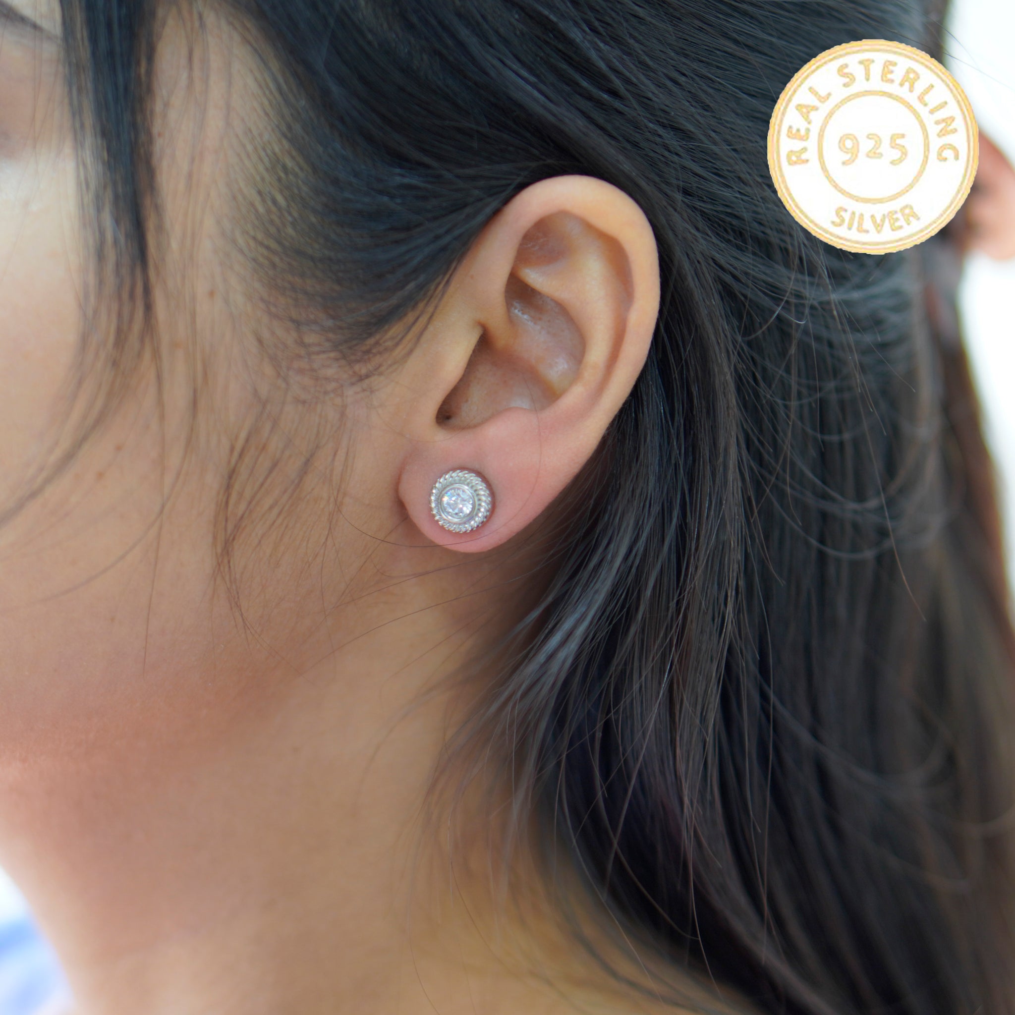 92.5 Silver Abigail Earrings