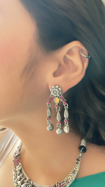 92.5 Silver Raga Earrings