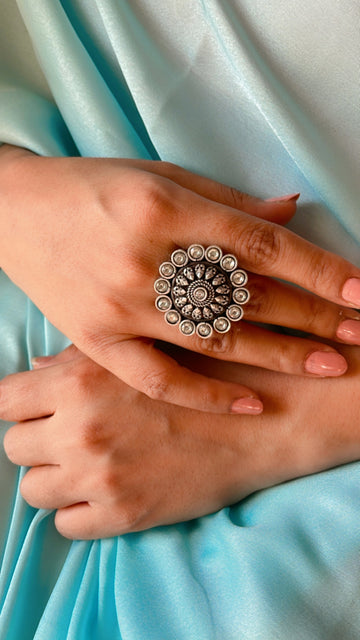 92.5 Silver Amanta Ring