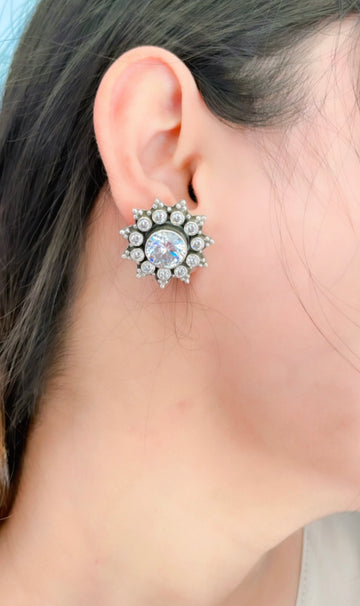 92.5 Silver Alya Earrings