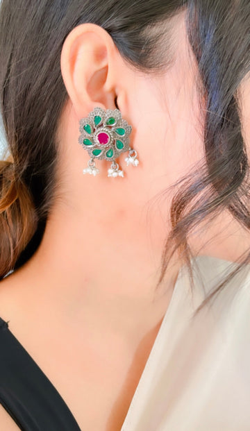 92.5 Silver Ashvi Earrings