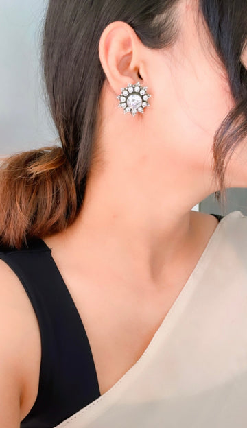 92.5 Silver Alya Earrings
