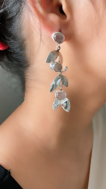 Opal Petal Earrings