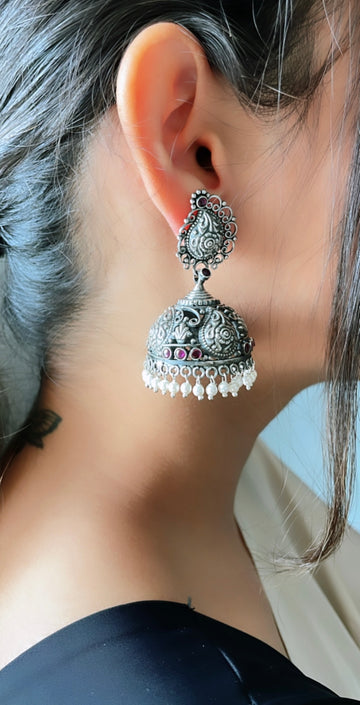 92.5 Silver Mugdha Jhumki
