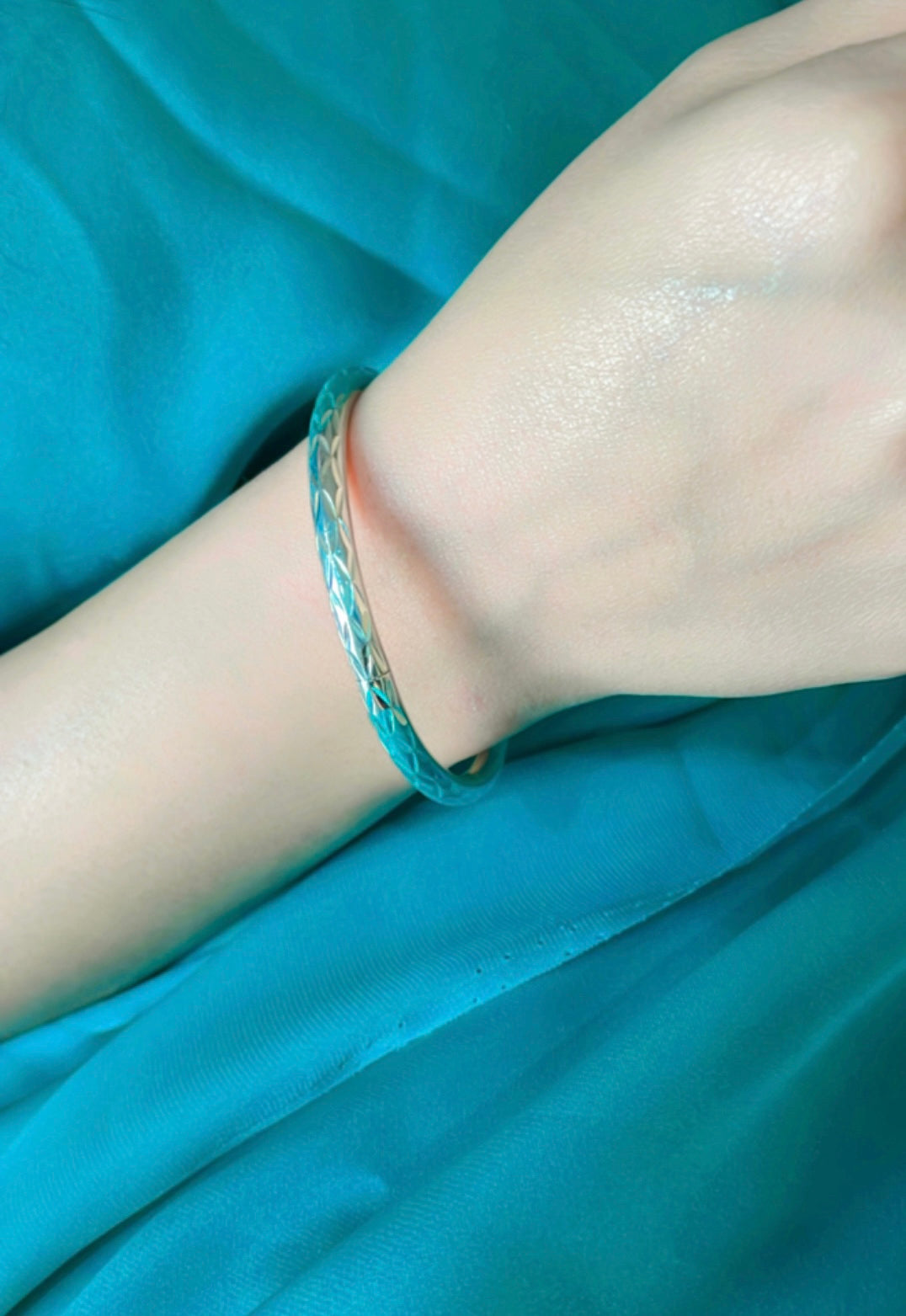 92.5 Silver Effie Kada Bracelet