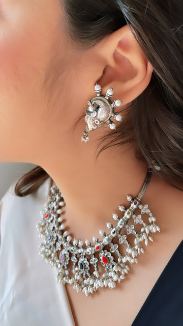 92.5 Silver Nirmuktha Earrings