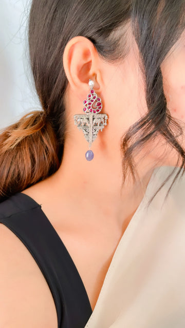 92.5 Silver Pravya Earrings