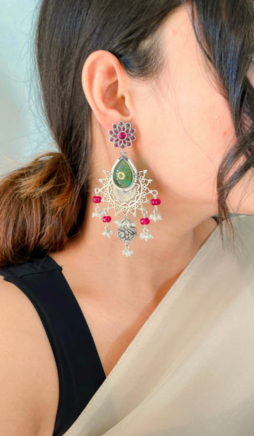 92.5 Silver Nivisha Earrings