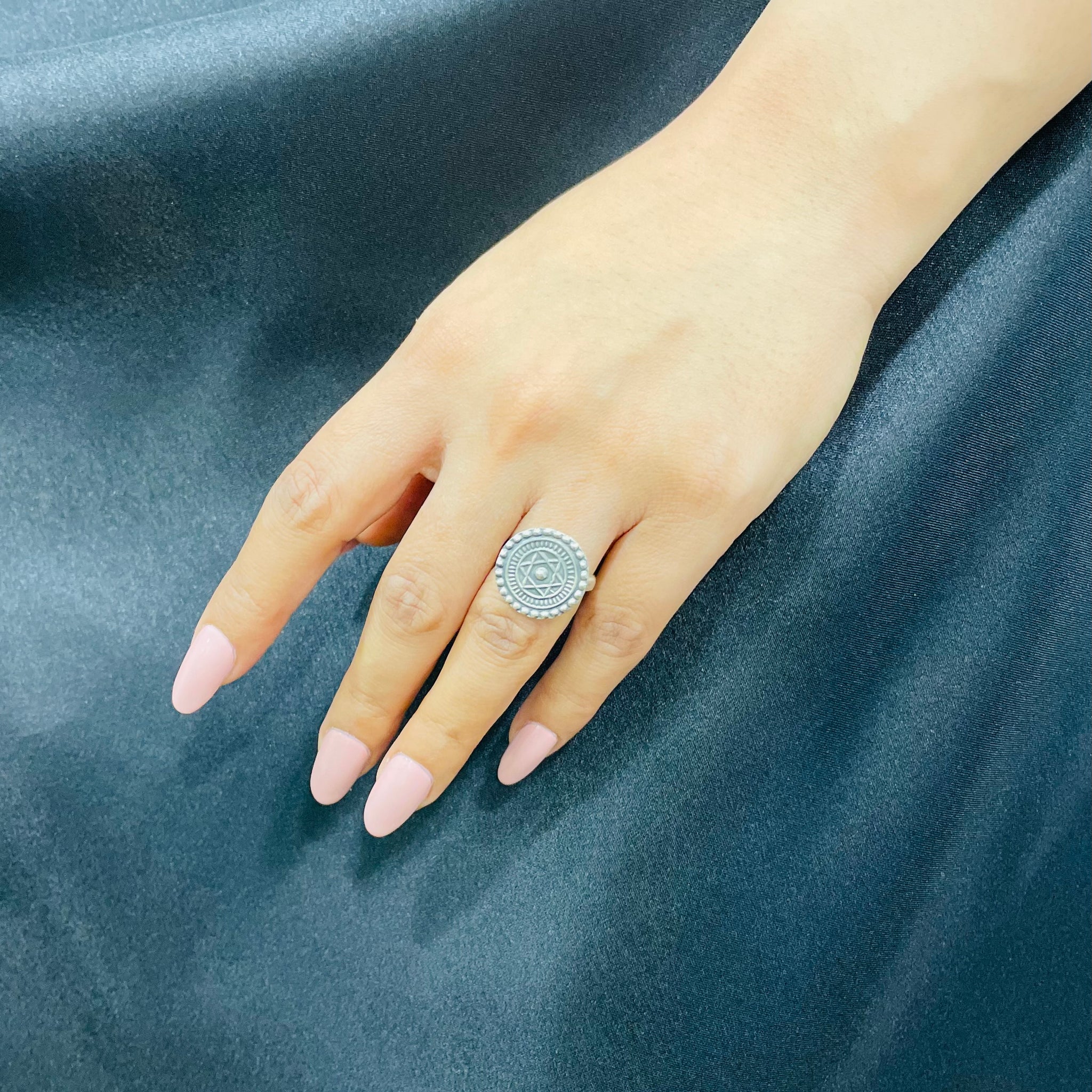 92.5 Silver Moha Star ring